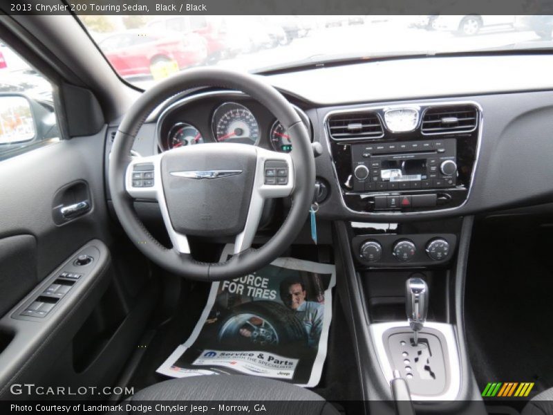 Black / Black 2013 Chrysler 200 Touring Sedan