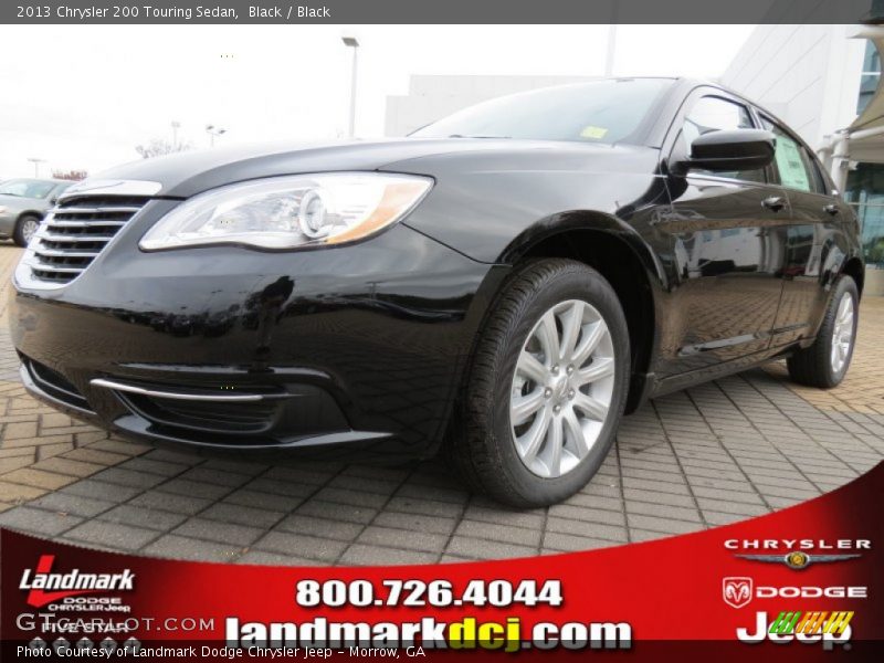 Black / Black 2013 Chrysler 200 Touring Sedan