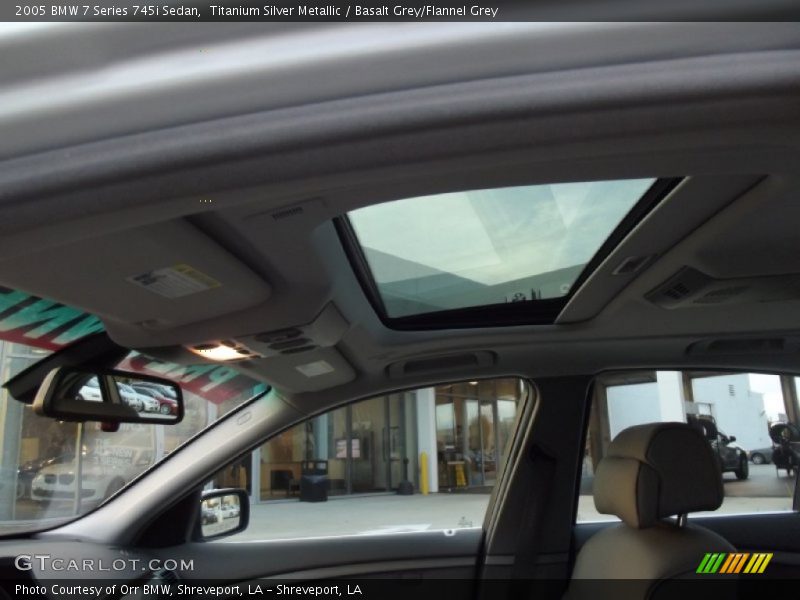Titanium Silver Metallic / Basalt Grey/Flannel Grey 2005 BMW 7 Series 745i Sedan