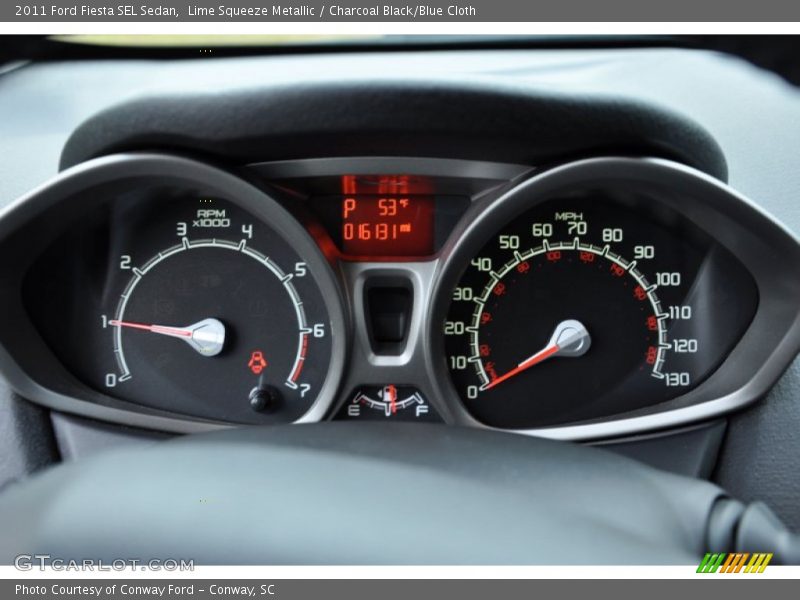  2011 Fiesta SEL Sedan SEL Sedan Gauges
