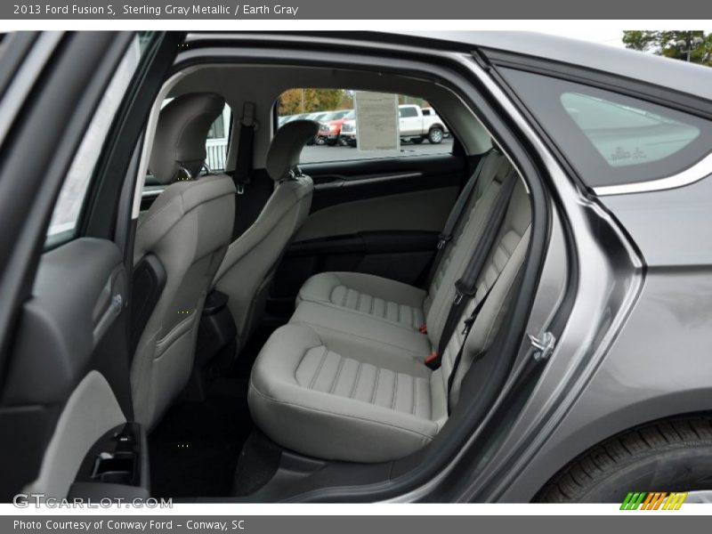 Rear Seat of 2013 Fusion S