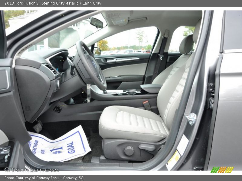 Front Seat of 2013 Fusion S