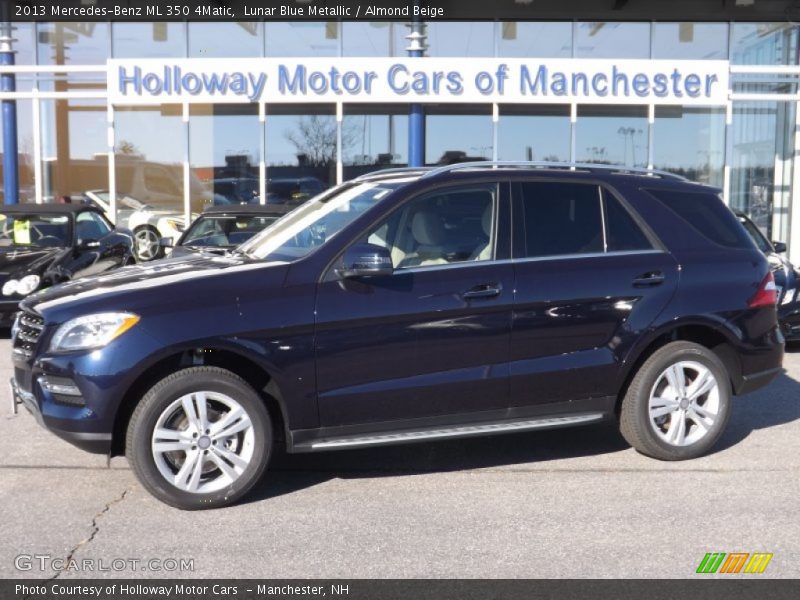 Lunar Blue Metallic / Almond Beige 2013 Mercedes-Benz ML 350 4Matic