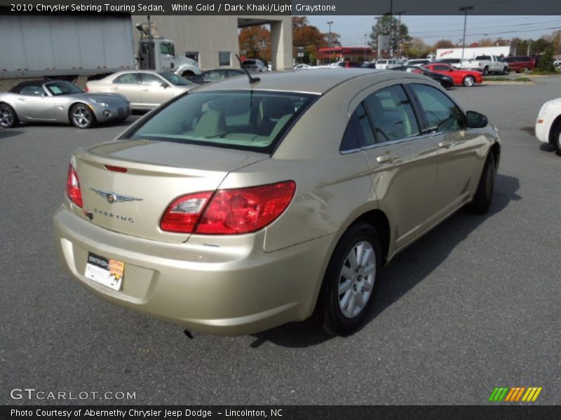 White Gold / Dark Khaki/Light Graystone 2010 Chrysler Sebring Touring Sedan