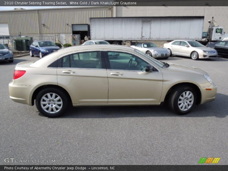 White Gold / Dark Khaki/Light Graystone 2010 Chrysler Sebring Touring Sedan