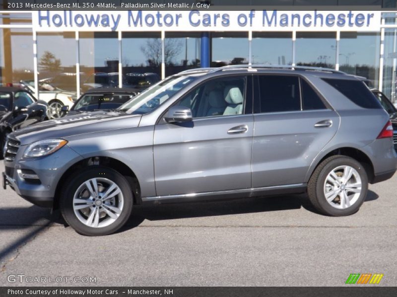 Palladium Silver Metallic / Grey 2013 Mercedes-Benz ML 350 4Matic