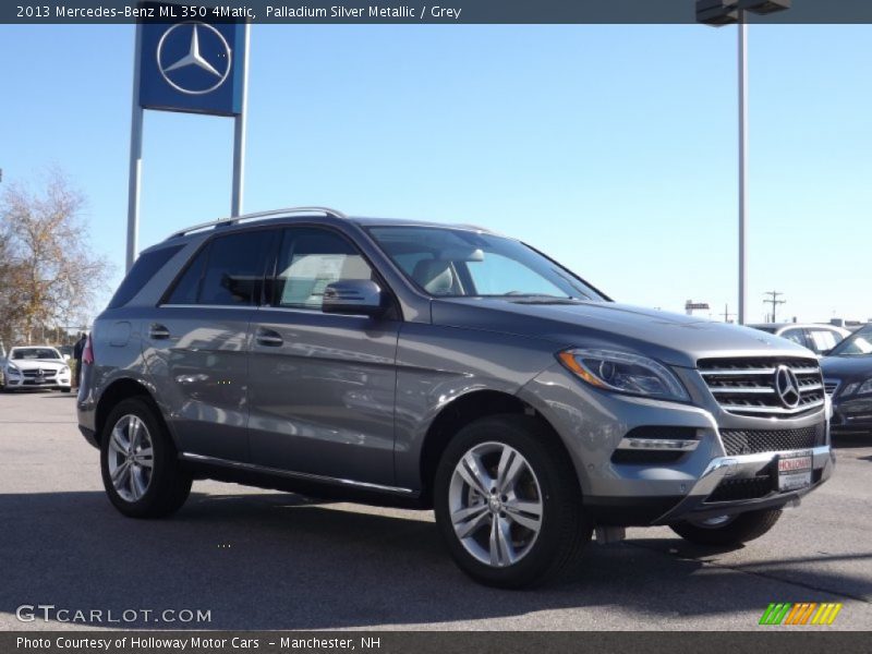 Palladium Silver Metallic / Grey 2013 Mercedes-Benz ML 350 4Matic