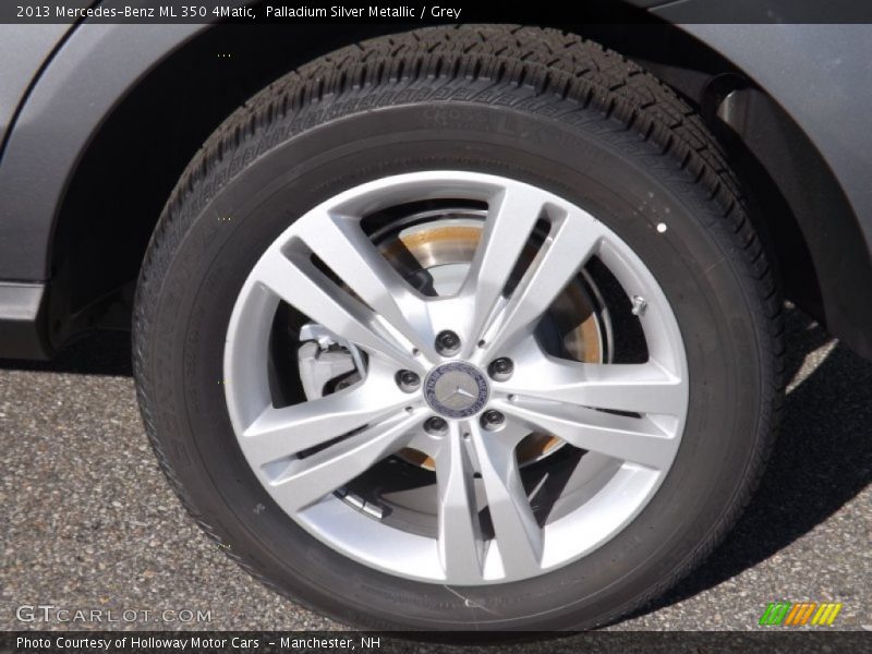 Palladium Silver Metallic / Grey 2013 Mercedes-Benz ML 350 4Matic