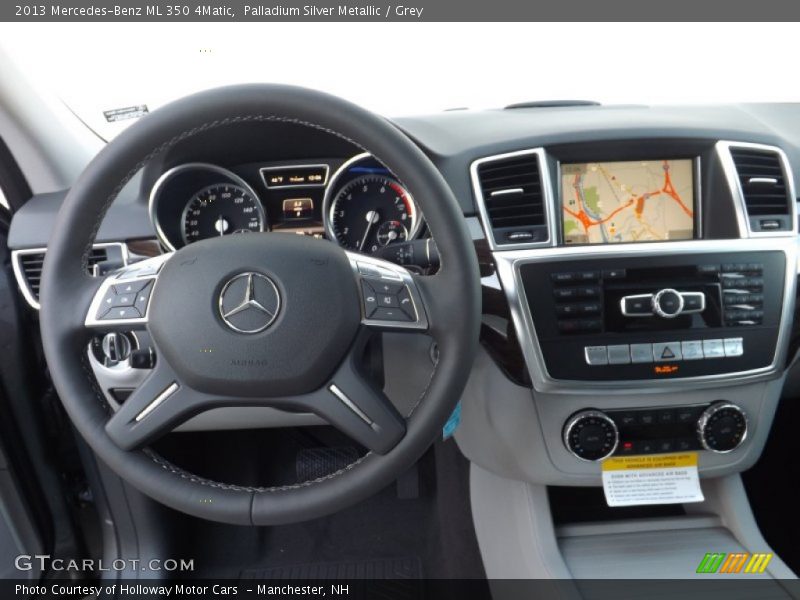Palladium Silver Metallic / Grey 2013 Mercedes-Benz ML 350 4Matic