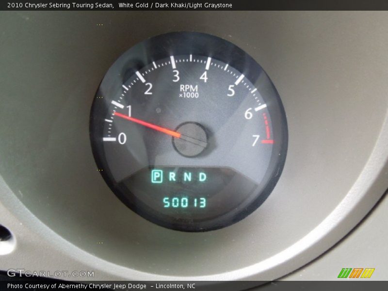White Gold / Dark Khaki/Light Graystone 2010 Chrysler Sebring Touring Sedan