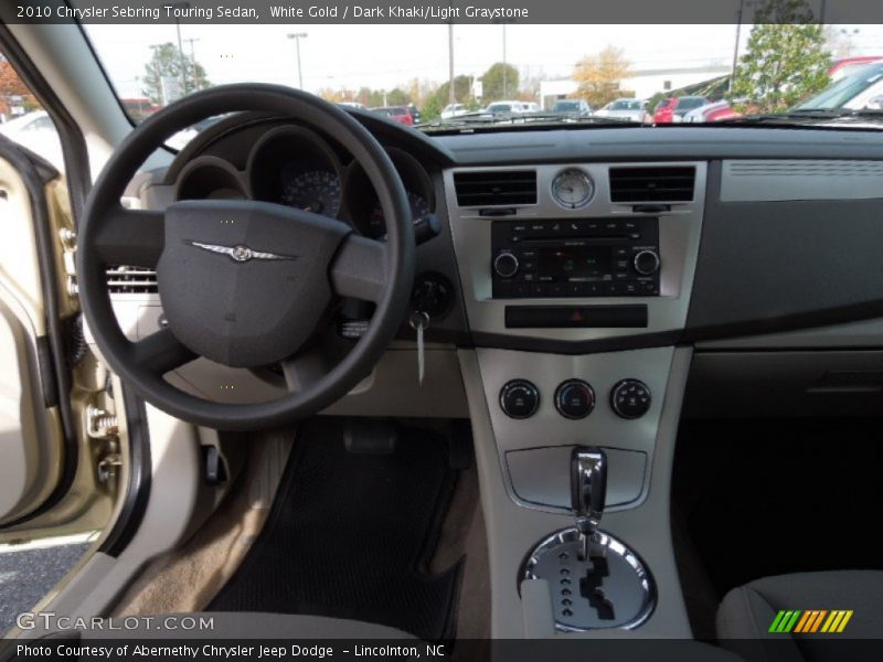 White Gold / Dark Khaki/Light Graystone 2010 Chrysler Sebring Touring Sedan