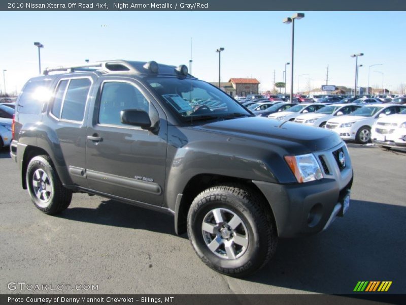 Night Armor Metallic / Gray/Red 2010 Nissan Xterra Off Road 4x4