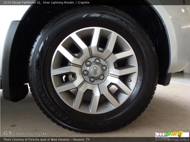 Silver Lightning Metallic / Graphite 2010 Nissan Pathfinder LE