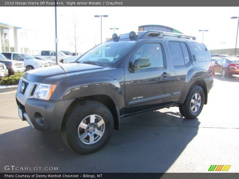 Night Armor Metallic / Gray/Red 2010 Nissan Xterra Off Road 4x4