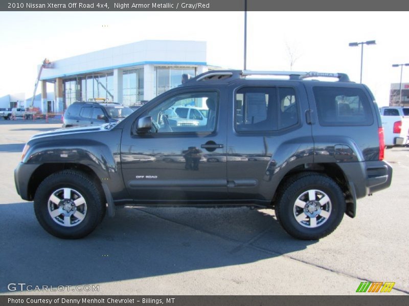 Night Armor Metallic / Gray/Red 2010 Nissan Xterra Off Road 4x4