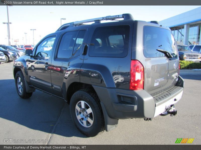 Night Armor Metallic / Gray/Red 2010 Nissan Xterra Off Road 4x4