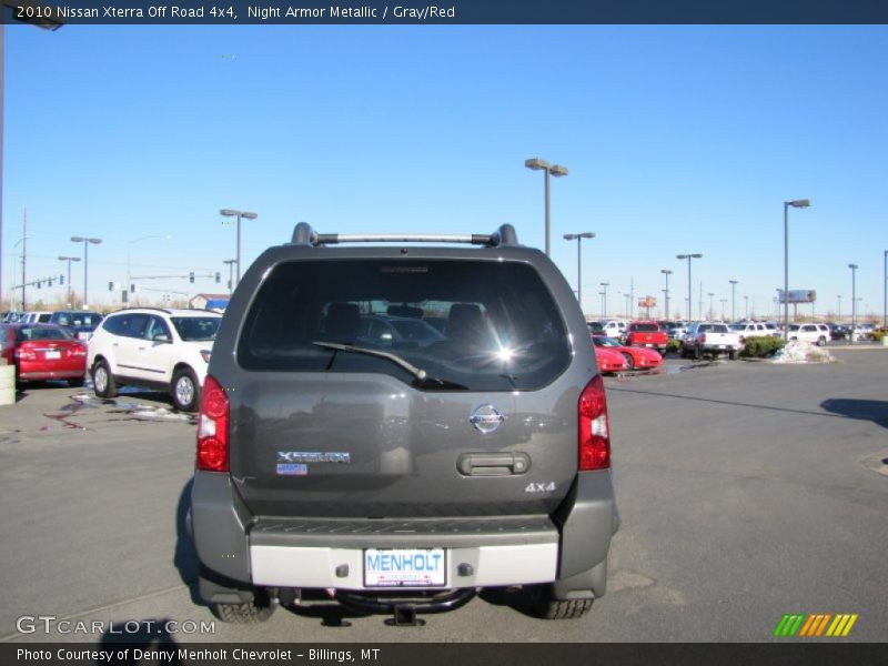 Night Armor Metallic / Gray/Red 2010 Nissan Xterra Off Road 4x4