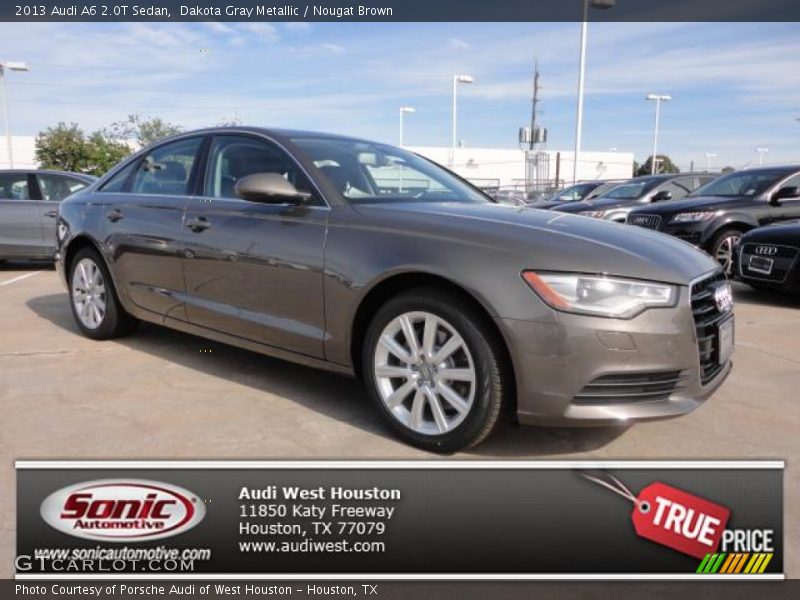 Dakota Gray Metallic / Nougat Brown 2013 Audi A6 2.0T Sedan