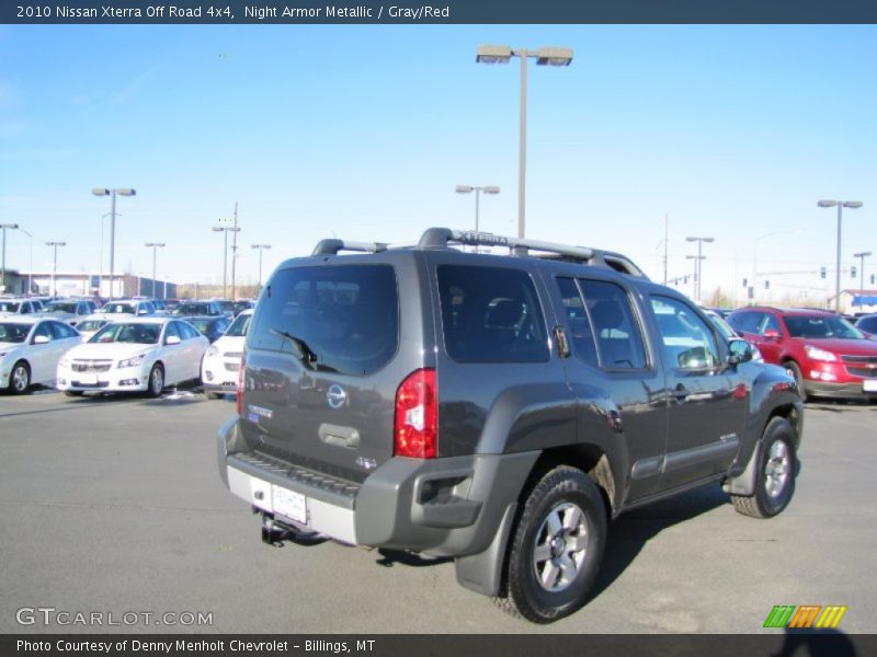 Night Armor Metallic / Gray/Red 2010 Nissan Xterra Off Road 4x4