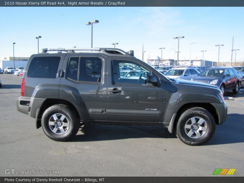 Night Armor Metallic / Gray/Red 2010 Nissan Xterra Off Road 4x4