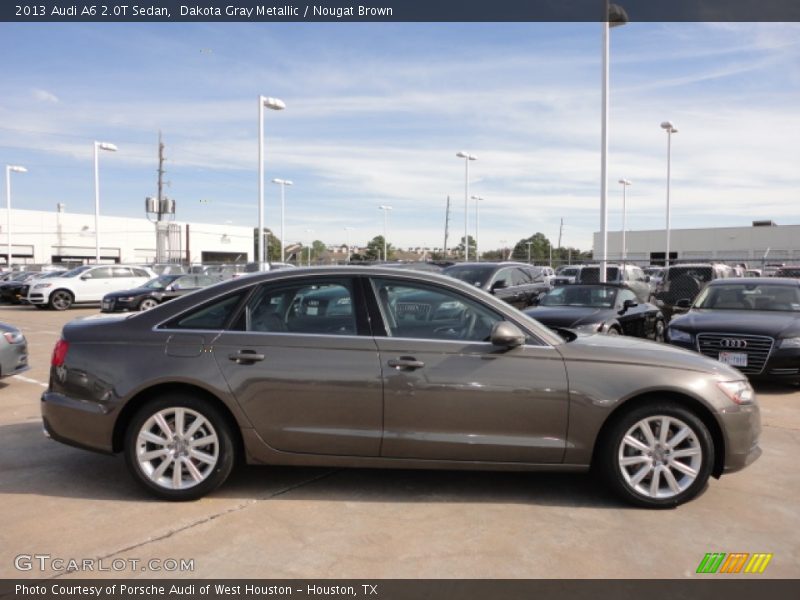 Dakota Gray Metallic / Nougat Brown 2013 Audi A6 2.0T Sedan