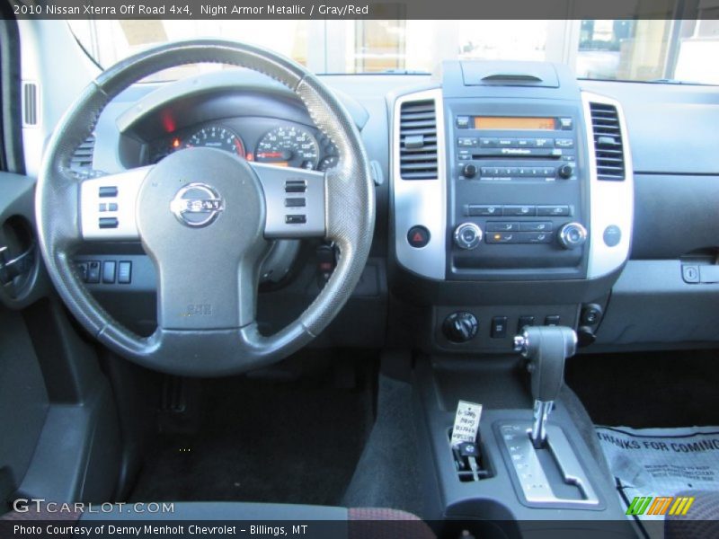 Night Armor Metallic / Gray/Red 2010 Nissan Xterra Off Road 4x4