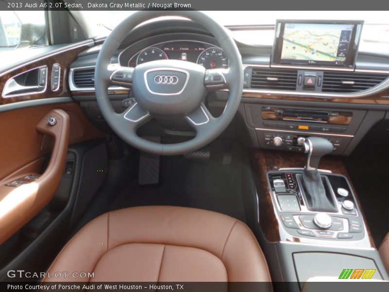 Dakota Gray Metallic / Nougat Brown 2013 Audi A6 2.0T Sedan