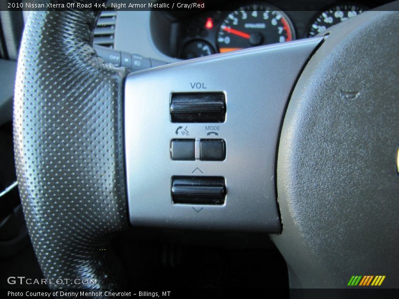 Night Armor Metallic / Gray/Red 2010 Nissan Xterra Off Road 4x4