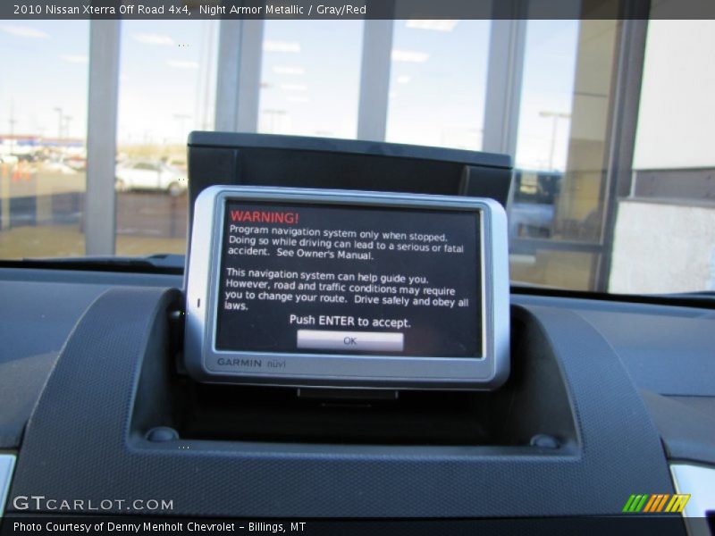 Night Armor Metallic / Gray/Red 2010 Nissan Xterra Off Road 4x4