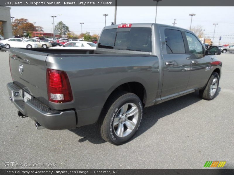 Mineral Gray Metallic / Black 2013 Ram 1500 Sport Crew Cab
