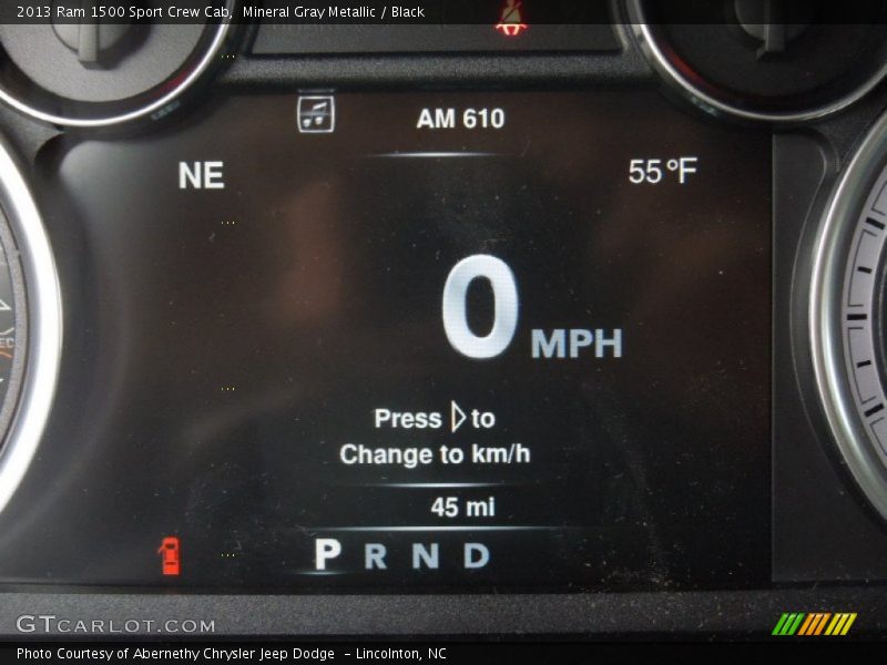 Mineral Gray Metallic / Black 2013 Ram 1500 Sport Crew Cab