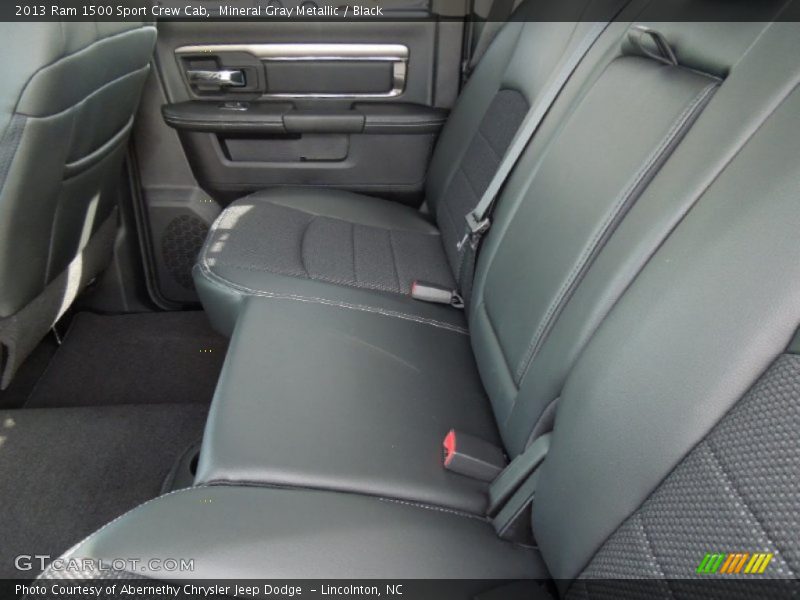 Rear Seat of 2013 1500 Sport Crew Cab