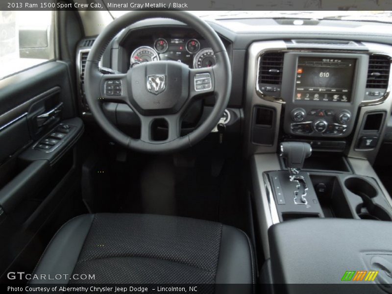 Mineral Gray Metallic / Black 2013 Ram 1500 Sport Crew Cab