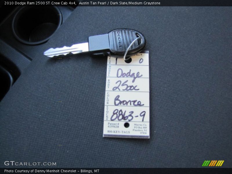 Austin Tan Pearl / Dark Slate/Medium Graystone 2010 Dodge Ram 2500 ST Crew Cab 4x4