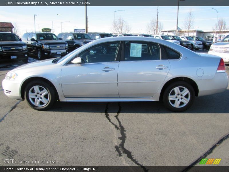 Silver Ice Metallic / Gray 2009 Chevrolet Impala LS