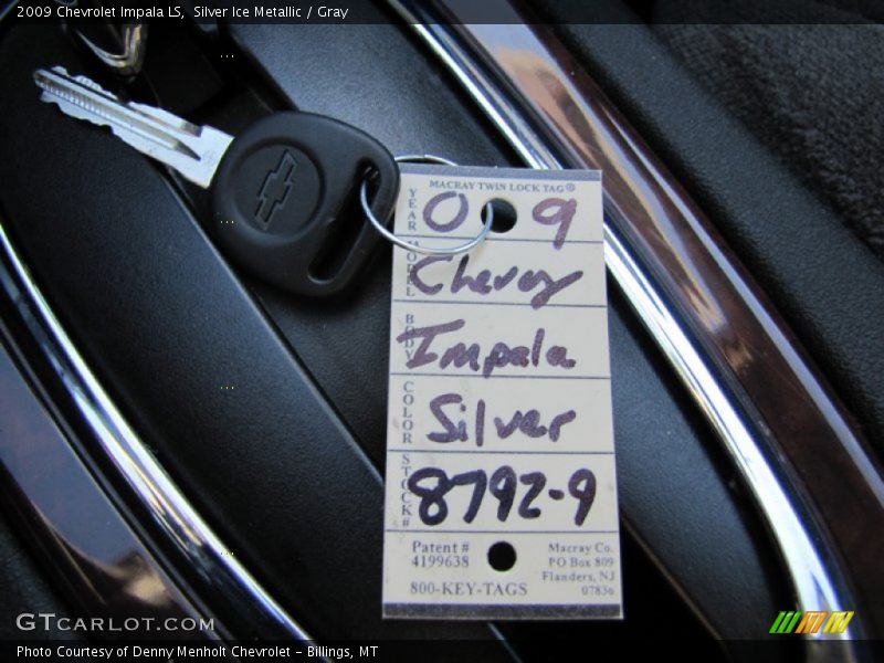 Silver Ice Metallic / Gray 2009 Chevrolet Impala LS