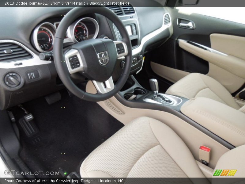 Bright Silver Metallic / Black/Light Frost Beige 2013 Dodge Journey SE