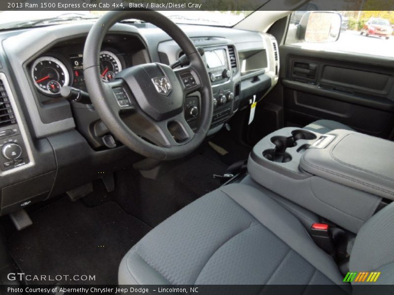 Black/Diesel Gray Interior - 2013 1500 Express Crew Cab 4x4 