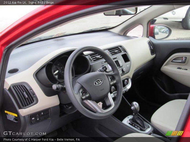 Beige Interior - 2012 Rio LX 