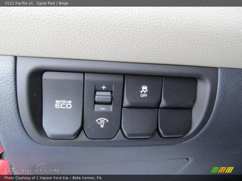 Controls of 2012 Rio LX