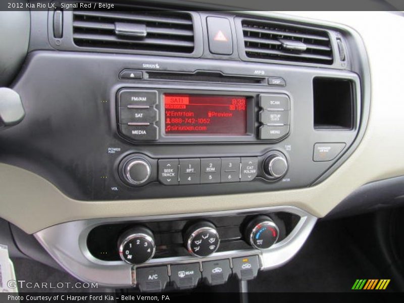 Controls of 2012 Rio LX