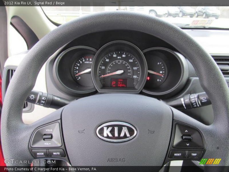  2012 Rio LX Steering Wheel