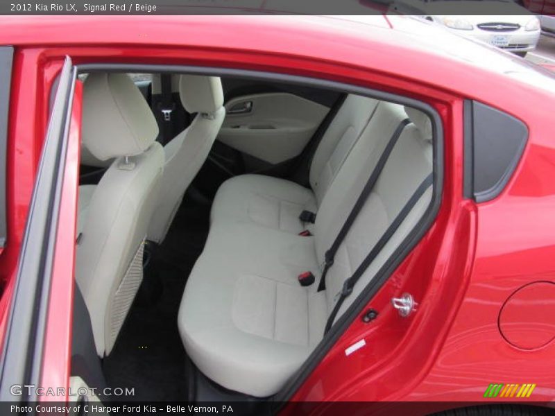 Rear Seat of 2012 Rio LX