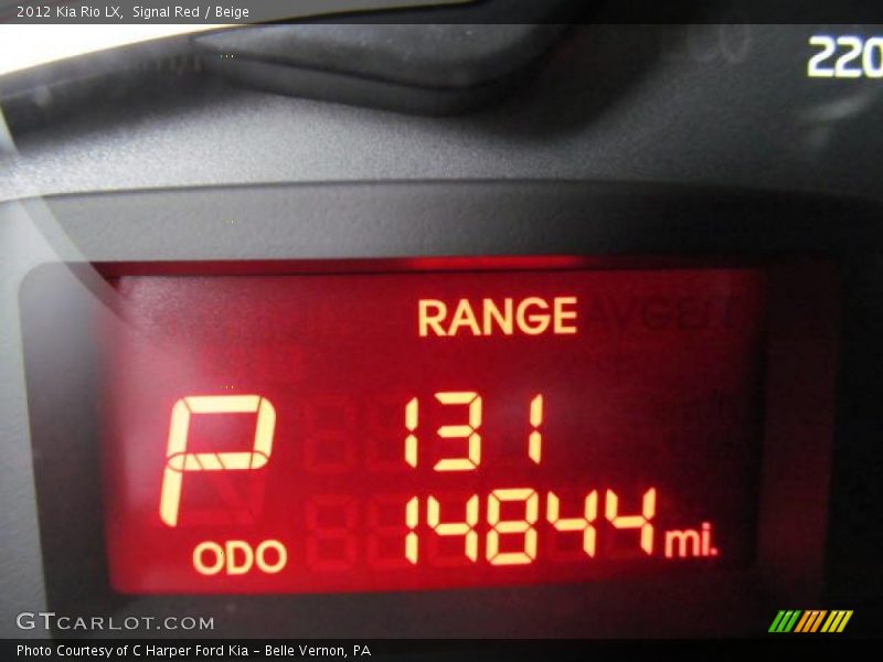Signal Red / Beige 2012 Kia Rio LX