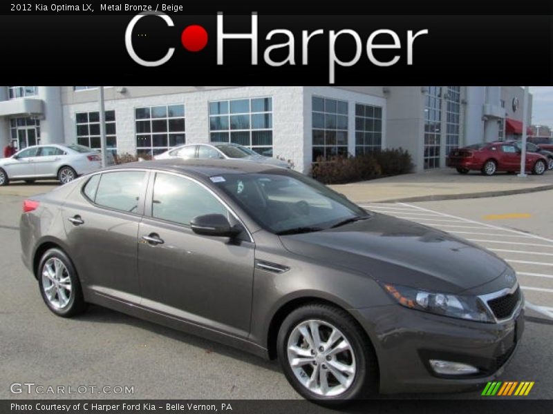 Metal Bronze / Beige 2012 Kia Optima LX