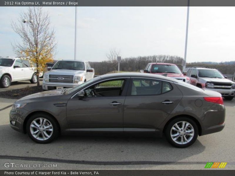 Metal Bronze / Beige 2012 Kia Optima LX