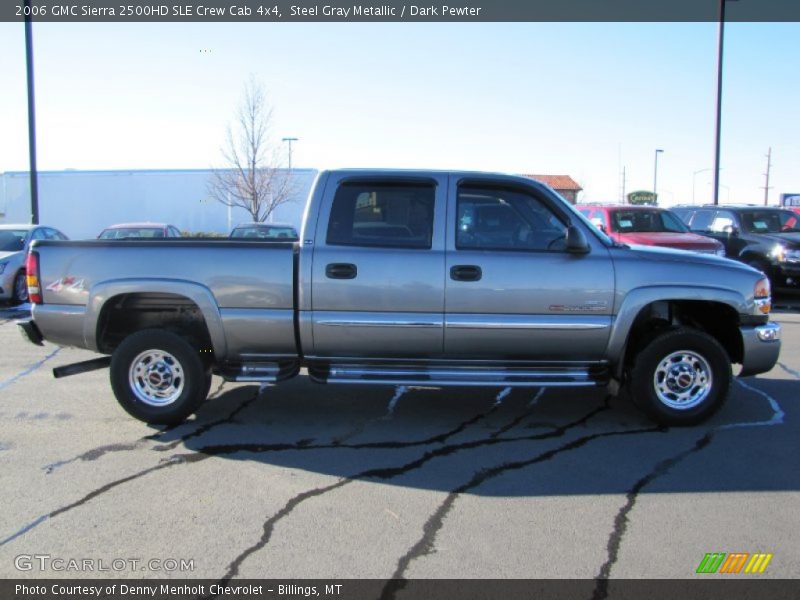 Steel Gray Metallic / Dark Pewter 2006 GMC Sierra 2500HD SLE Crew Cab 4x4