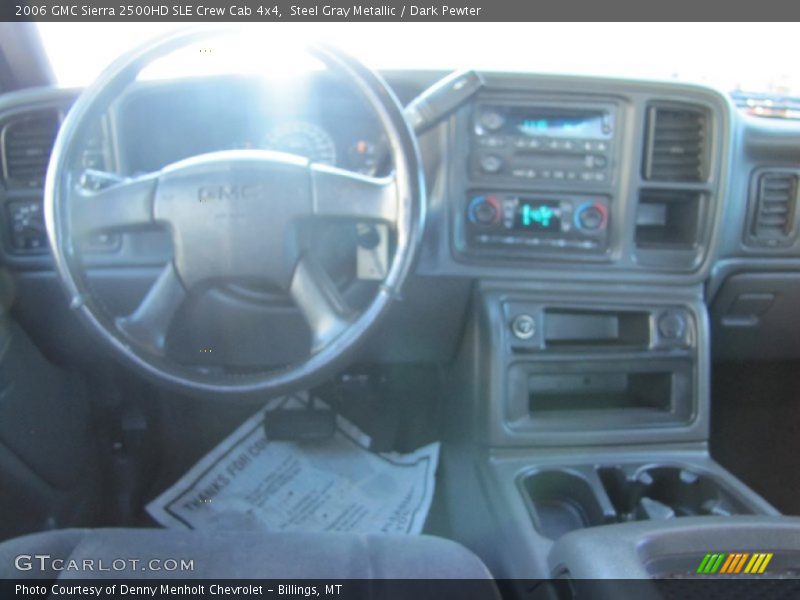 Steel Gray Metallic / Dark Pewter 2006 GMC Sierra 2500HD SLE Crew Cab 4x4