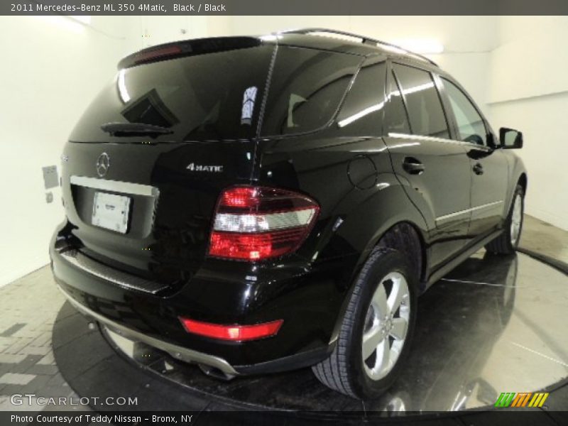 Black / Black 2011 Mercedes-Benz ML 350 4Matic