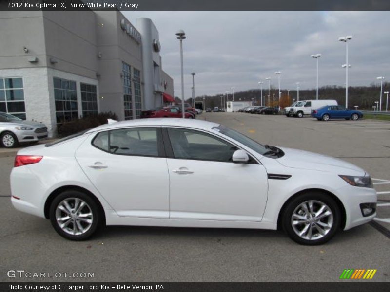 Snow White Pearl / Gray 2012 Kia Optima LX